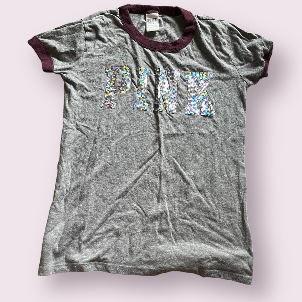 Grey Sparkle Victoria Secret PINK Shirt